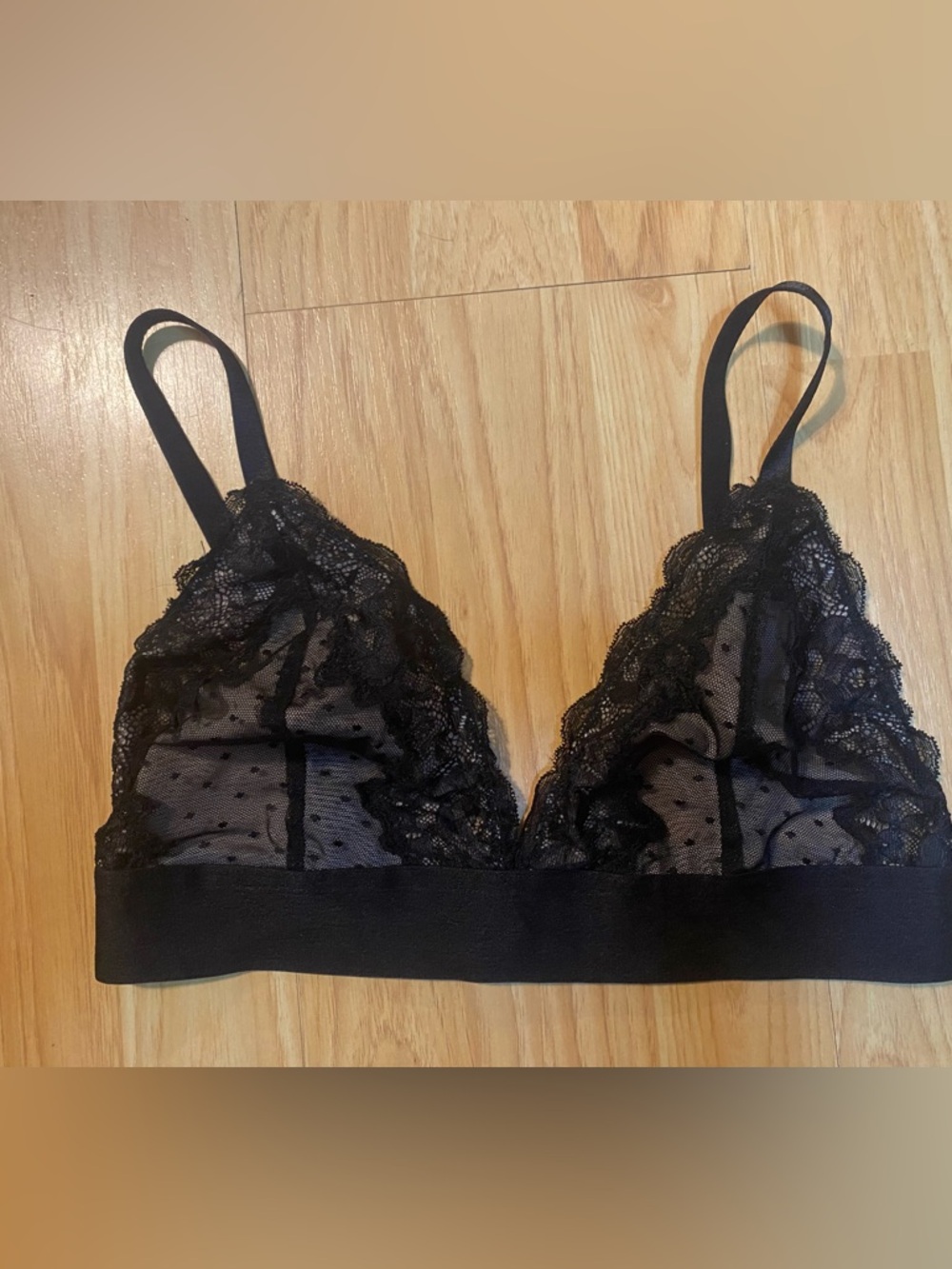 ASOS Black Sheer Lace Bralette - Women Intimates & Sleepwear